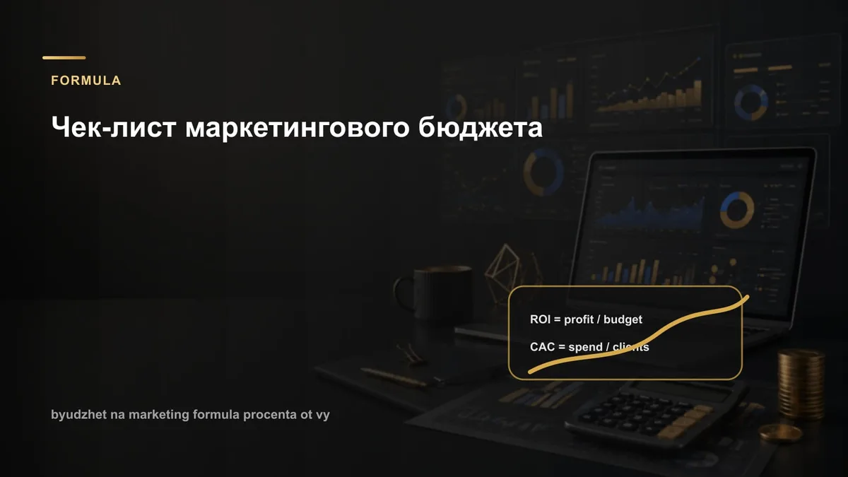 Чек-лист маркетингового бюджета