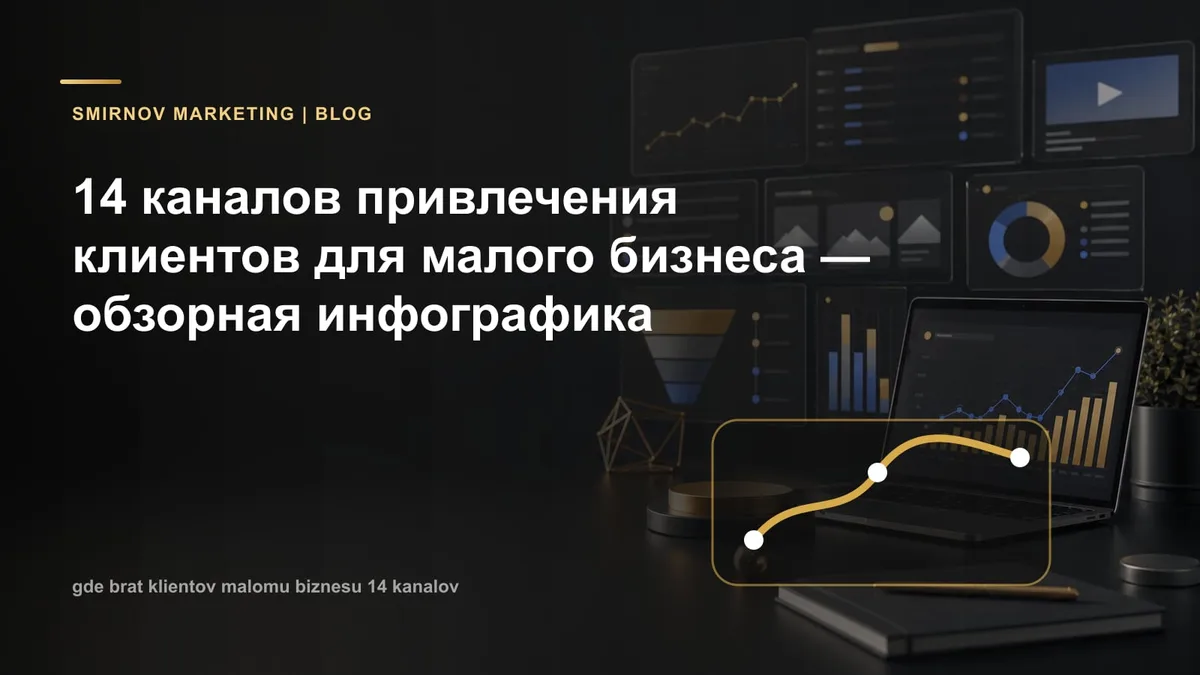 Где брать клиентов малому бизнесу в 2026: 14 каналов с реальной стоимостью лида