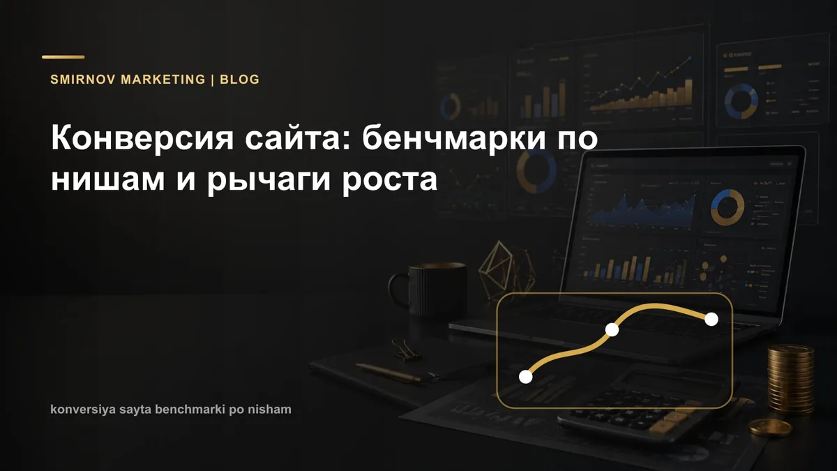 Конверсия сайта в 2026: бенчмарки по нишам и как поднять на 30% без редизайна