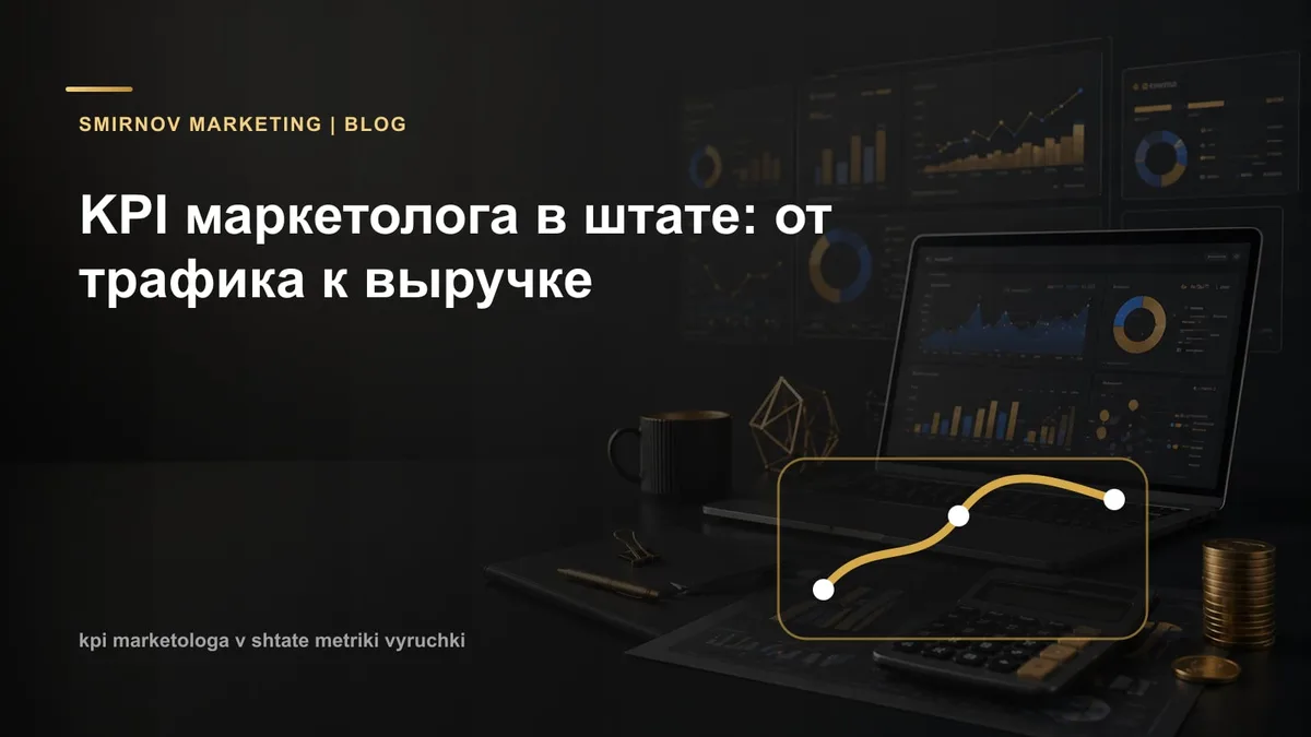 KPI маркетолога в штате: метрики, которые реально двигают выручку (а не «трафик и лайки»)