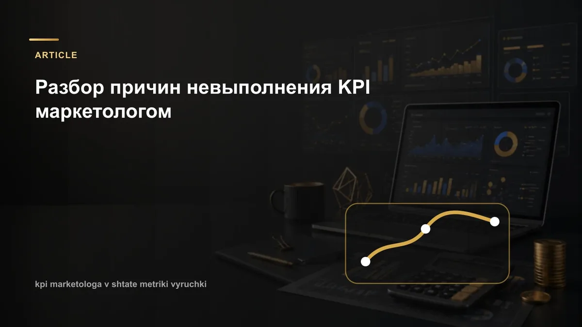 Разбор причин невыполнения KPI маркетологом