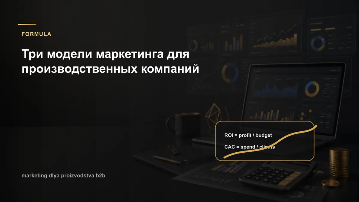 Три модели маркетинга для производственных компаний