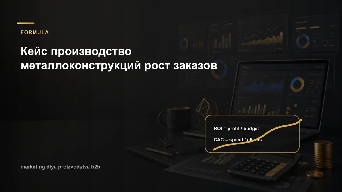 Кейс производство металлоконструкций рост заказов