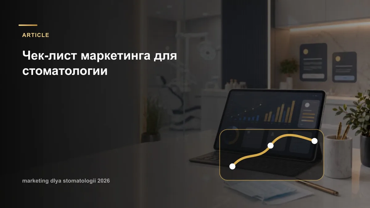 Чек-лист маркетинга для стоматологии