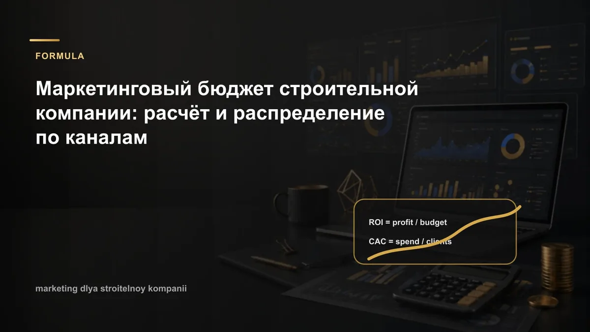 Маркетинговый бюджет строительной компании: расчёт и распределение по каналам