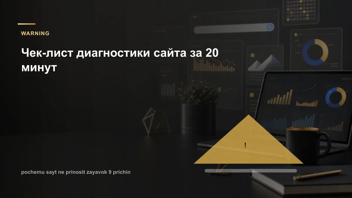 Чек-лист диагностики сайта за 20 минут
