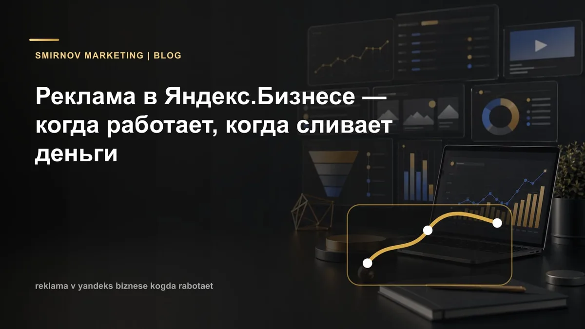 Реклама в Яндекс.Бизнесе в 2026: когда работает, когда сливает деньги