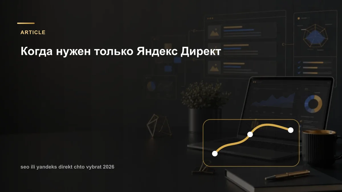Когда нужен только Яндекс Директ