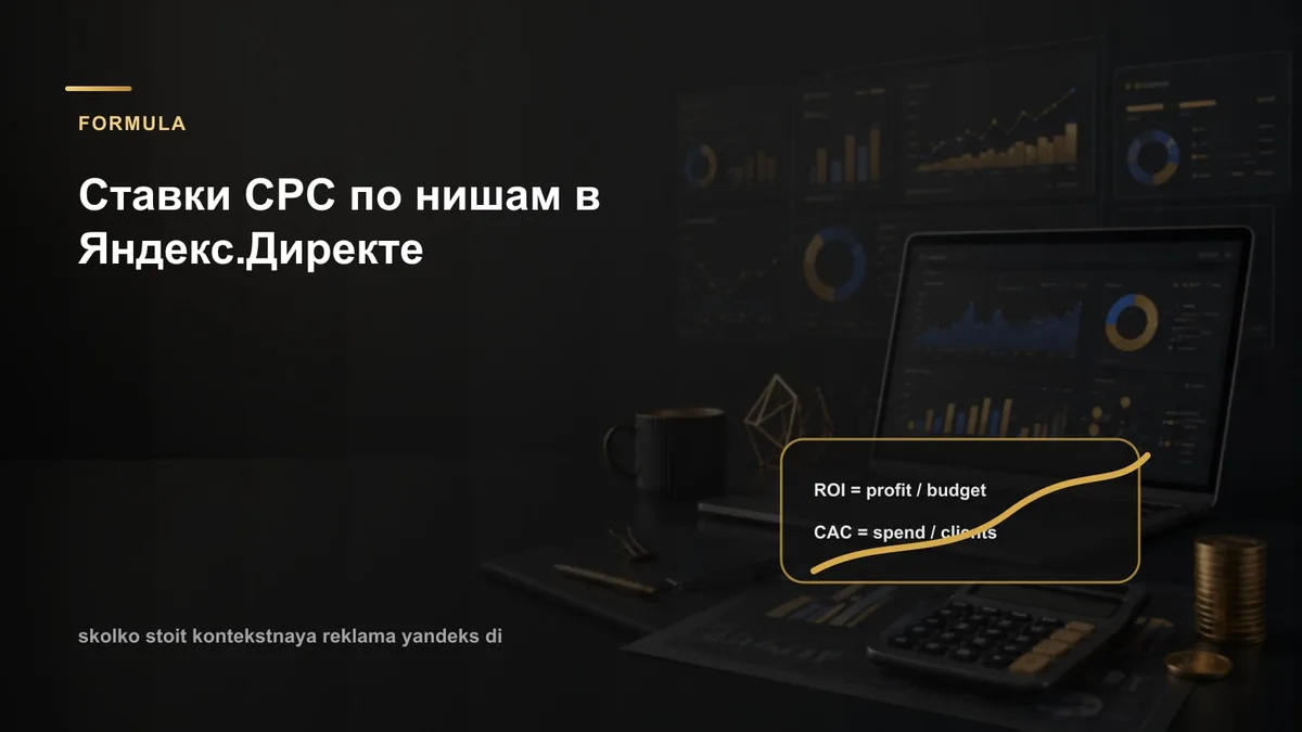 Ставки CPC по нишам в Яндекс.Директе