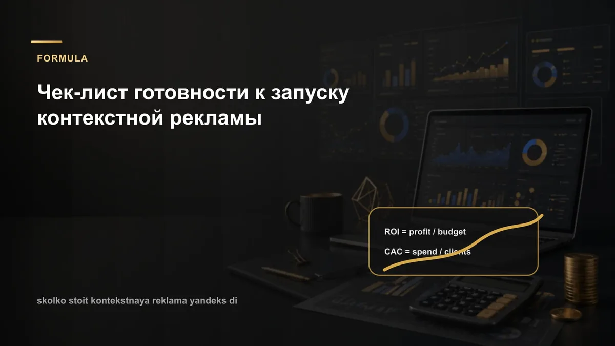 Чек-лист готовности к запуску контекстной рекламы