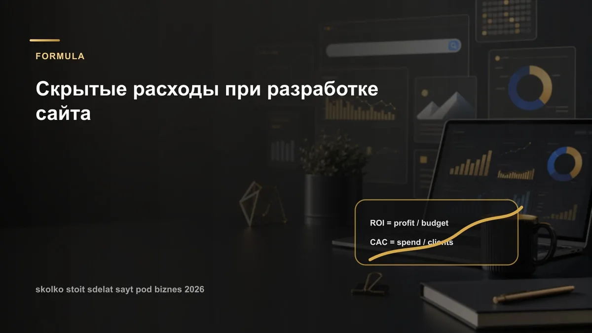 Скрытые расходы при разработке сайта