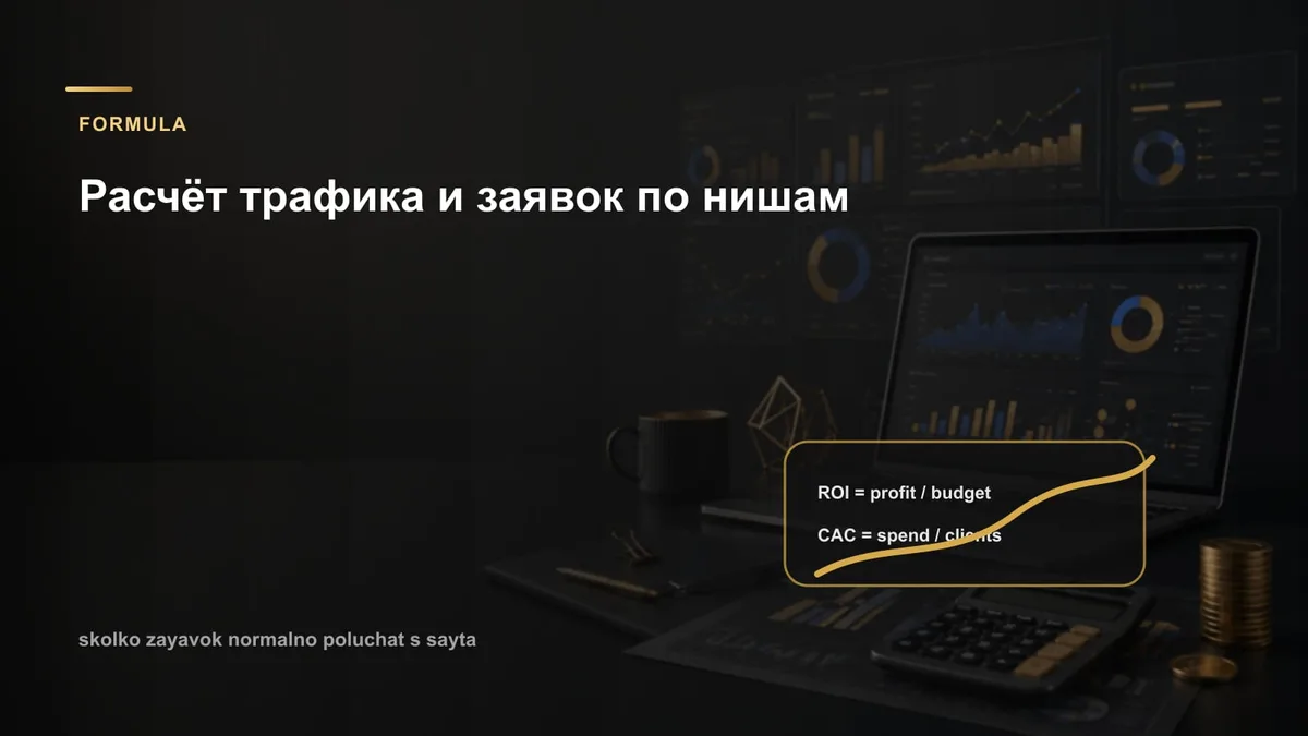 Расчёт трафика и заявок по нишам