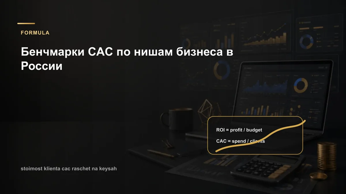 Бенчмарки CAC по нишам бизнеса в России