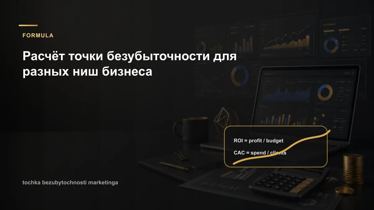 Расчёт точки безубыточности для разных ниш бизнеса