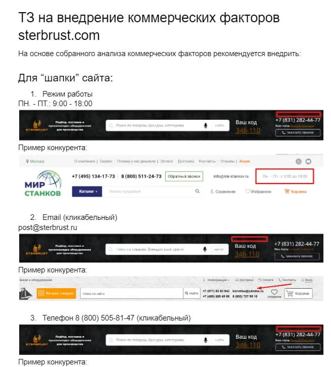 Коммерческие факторы