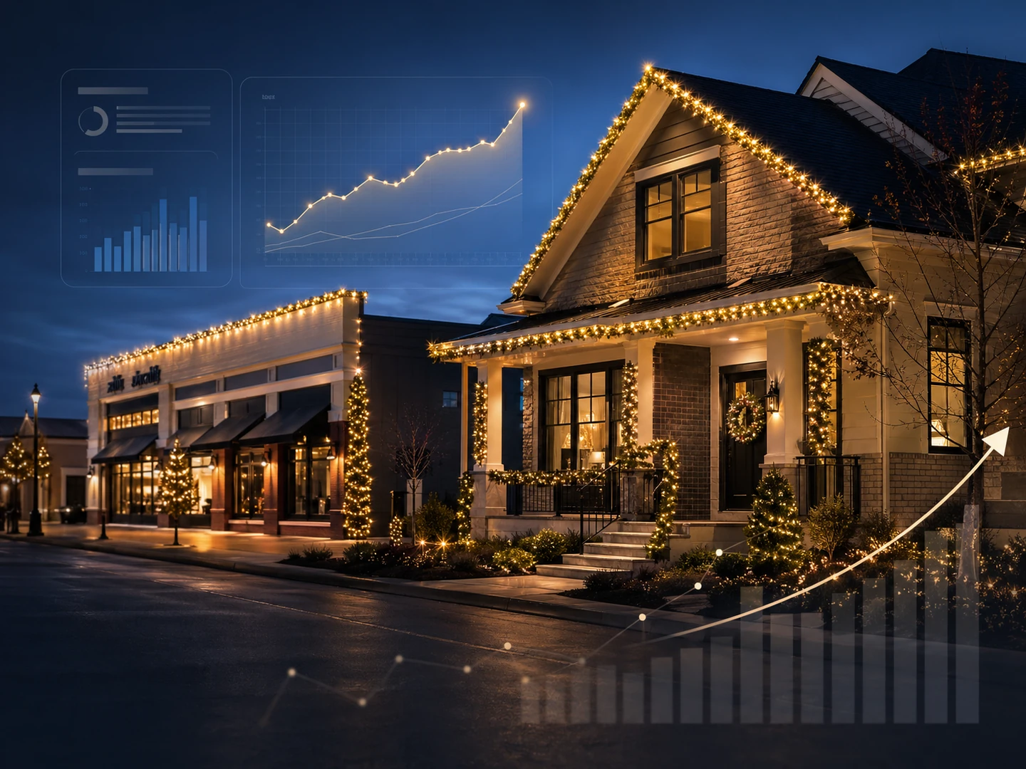 13 500 посетителей в пиковый месяц для сезонного бизнеса по праздничному оформлению